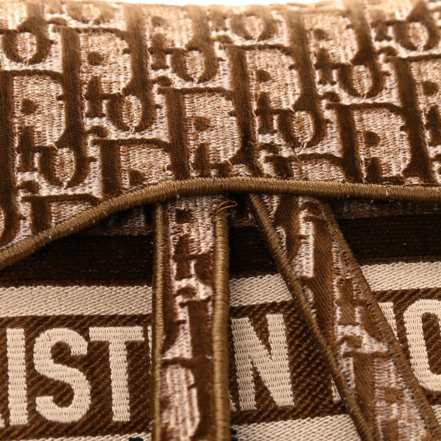 Velvet Oblique Saddle Bag Bronze