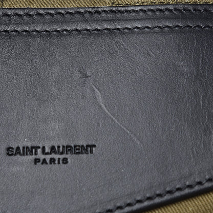Saint Laurent Gabardine Noe Backpack Khaki 9 of 12