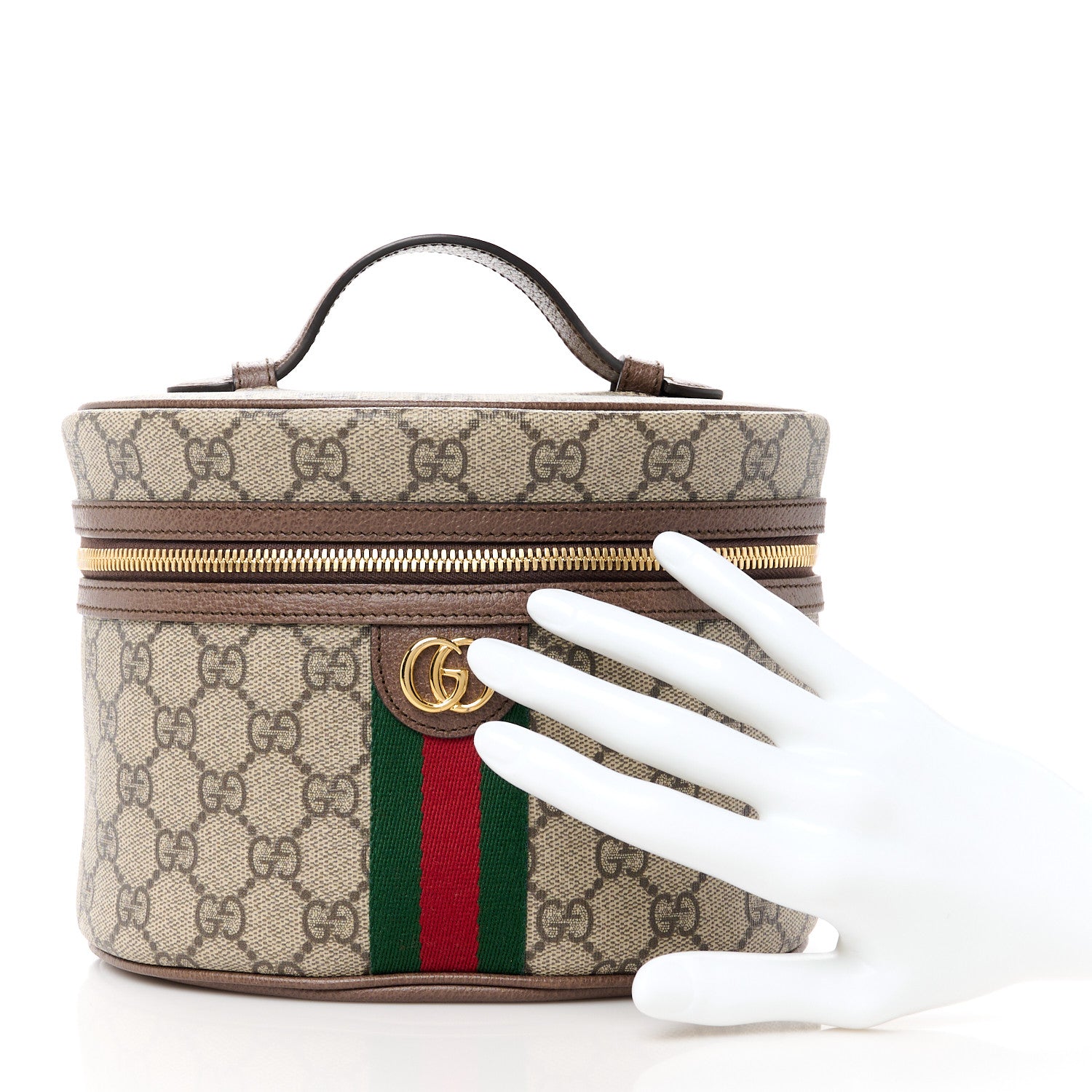 Gucci GG Supreme Monogram Ophidia Vanity Cosmetic Case 2 of 11