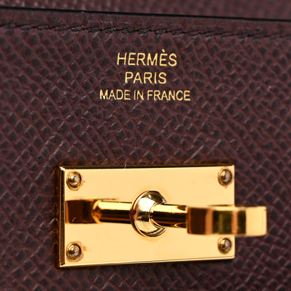 Hermes Epsom Kelly Wallet To Go Rouge Sellier 6 of 10
