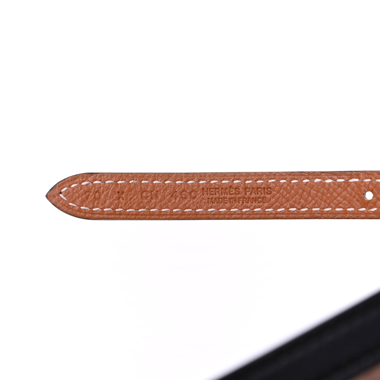Hermes Swift Epsom 13mm Roulis Belt 70 Black Gold 3 of 4