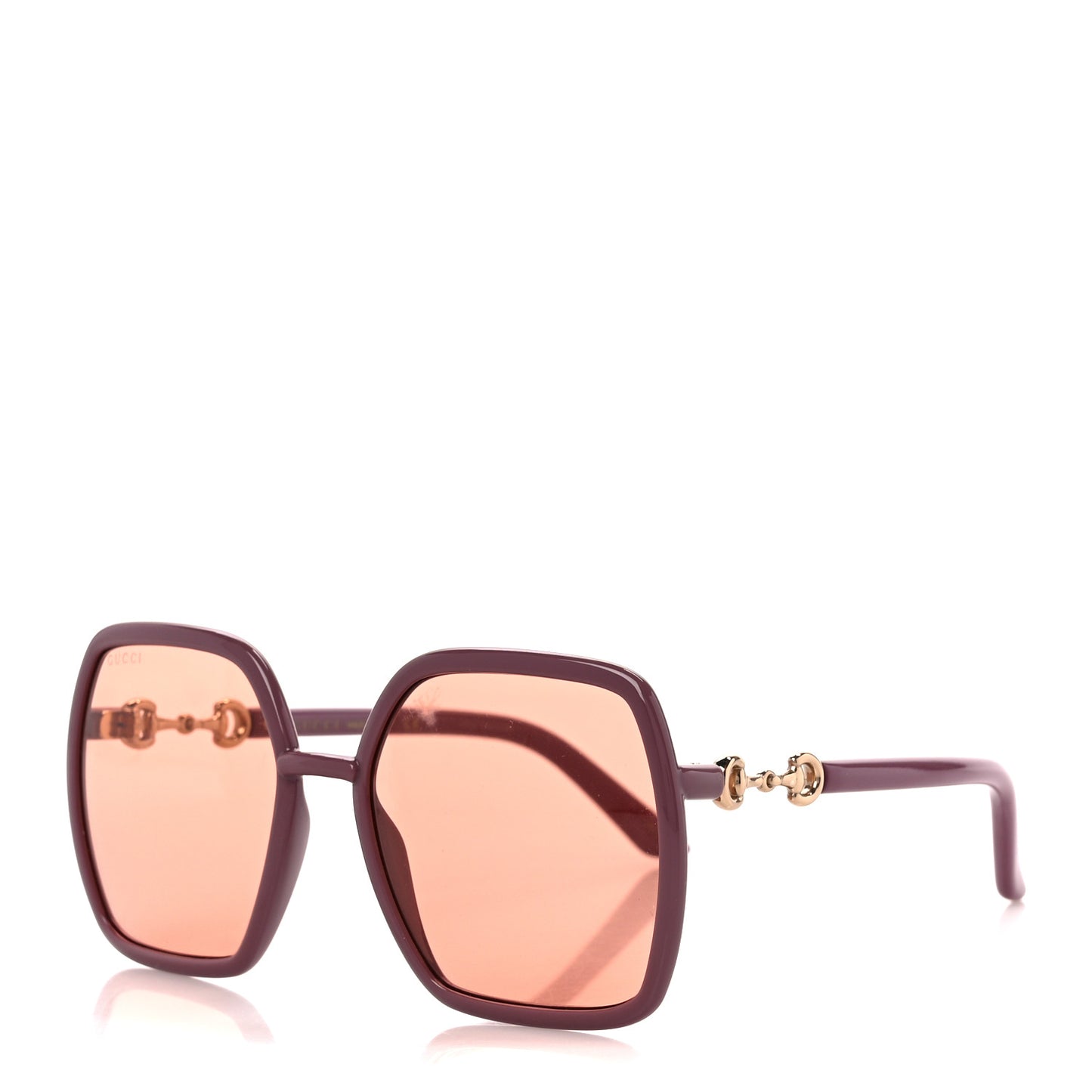 Horsebit Square Frame Sunglasses GG0890S Pink