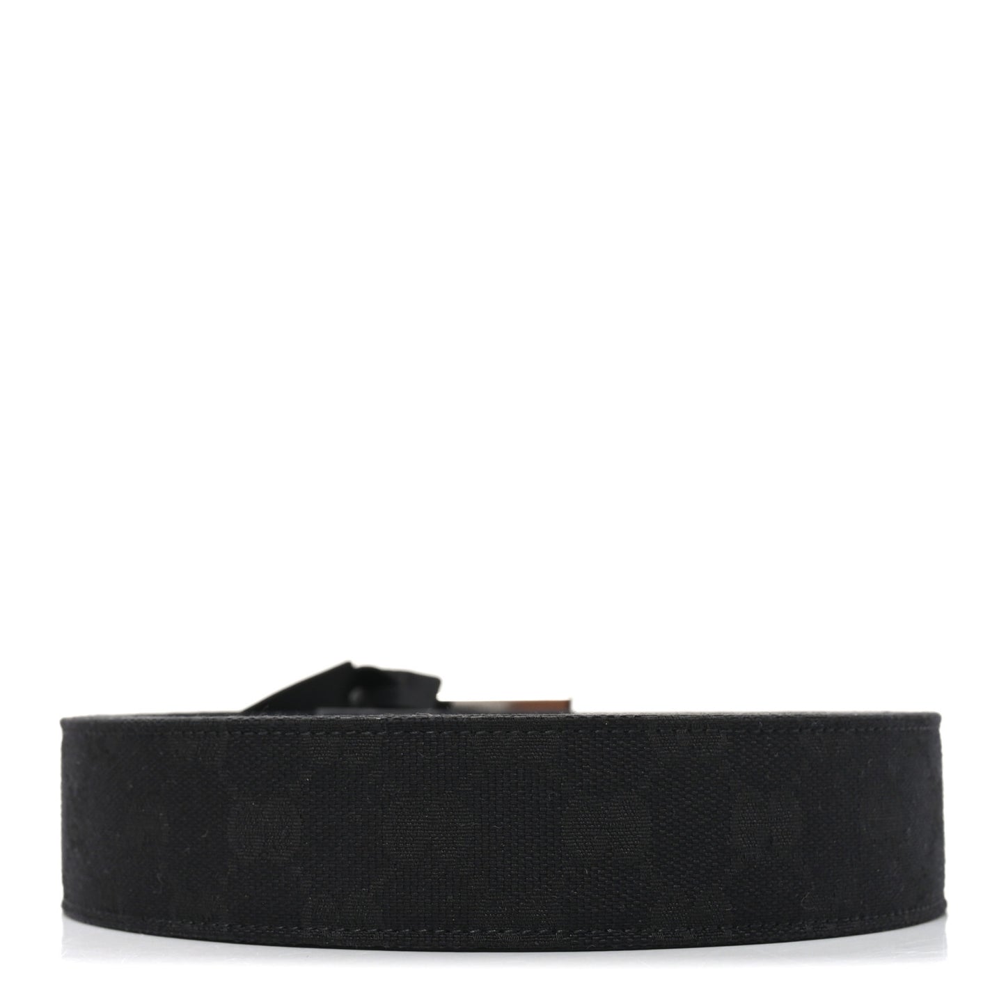 Econyl Nylon Monogram Lift Belt Logo Buckle 100 40 Belt Black