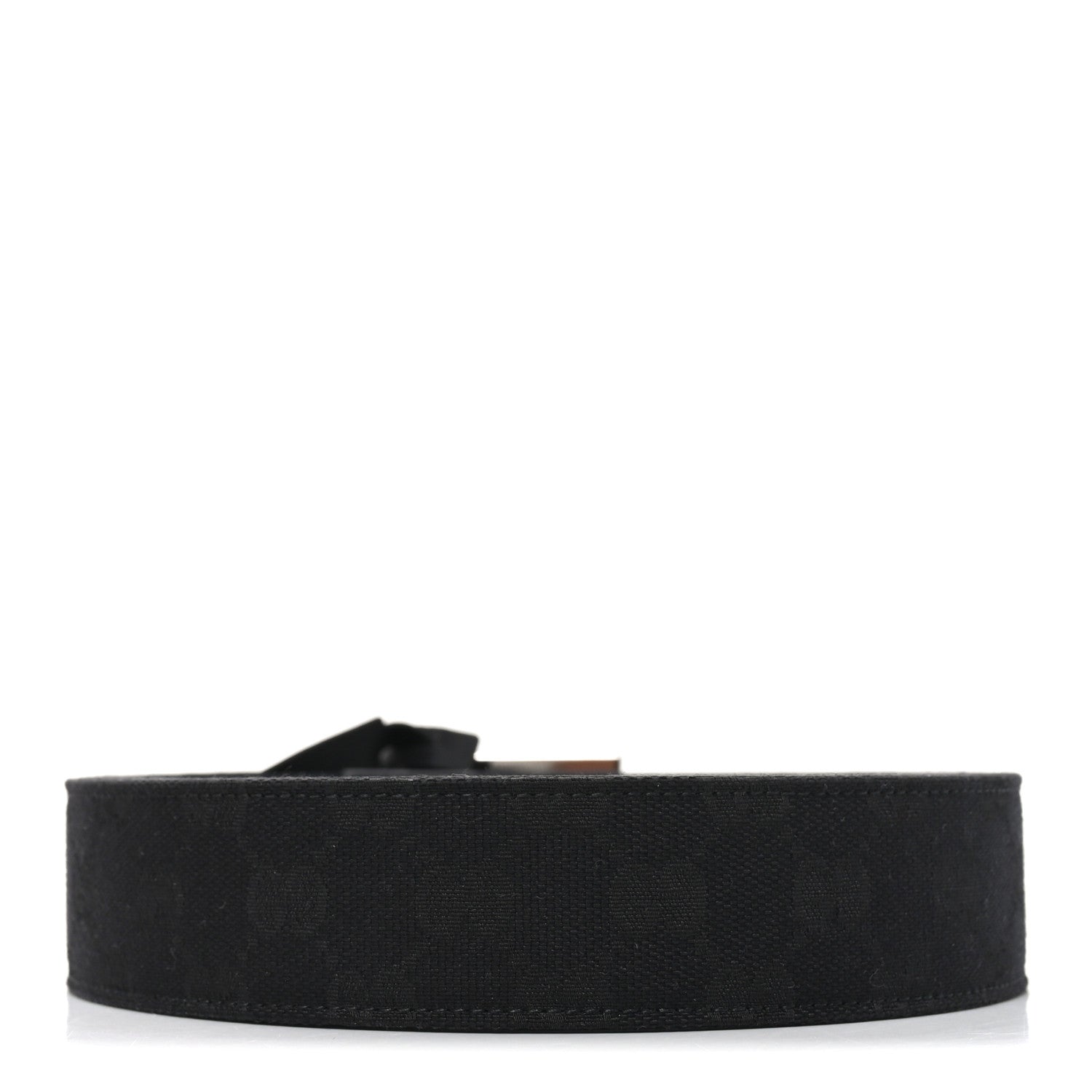 Gucci Econyl Nylon Monogram Lift Belt Logo Buckle 100 40 Belt Black 2 of 3