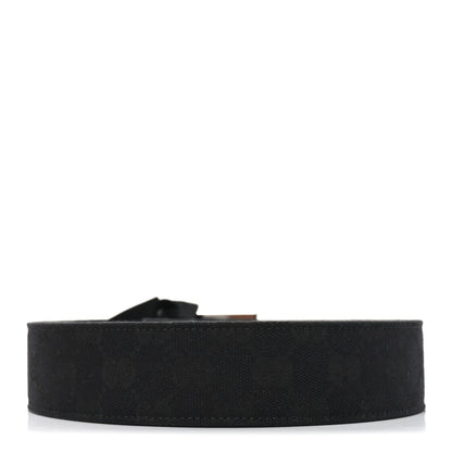 Gucci Econyl Nylon Monogram Lift Belt Logo Buckle 100 40 Belt Black 2 of 3