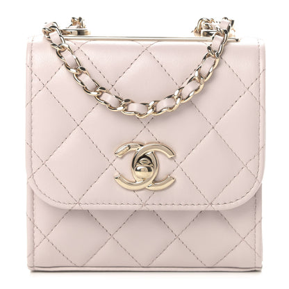 Chanel Lambskin Quilted Mini Trendy CC Clutch With Chain Light Purple 1 of 4