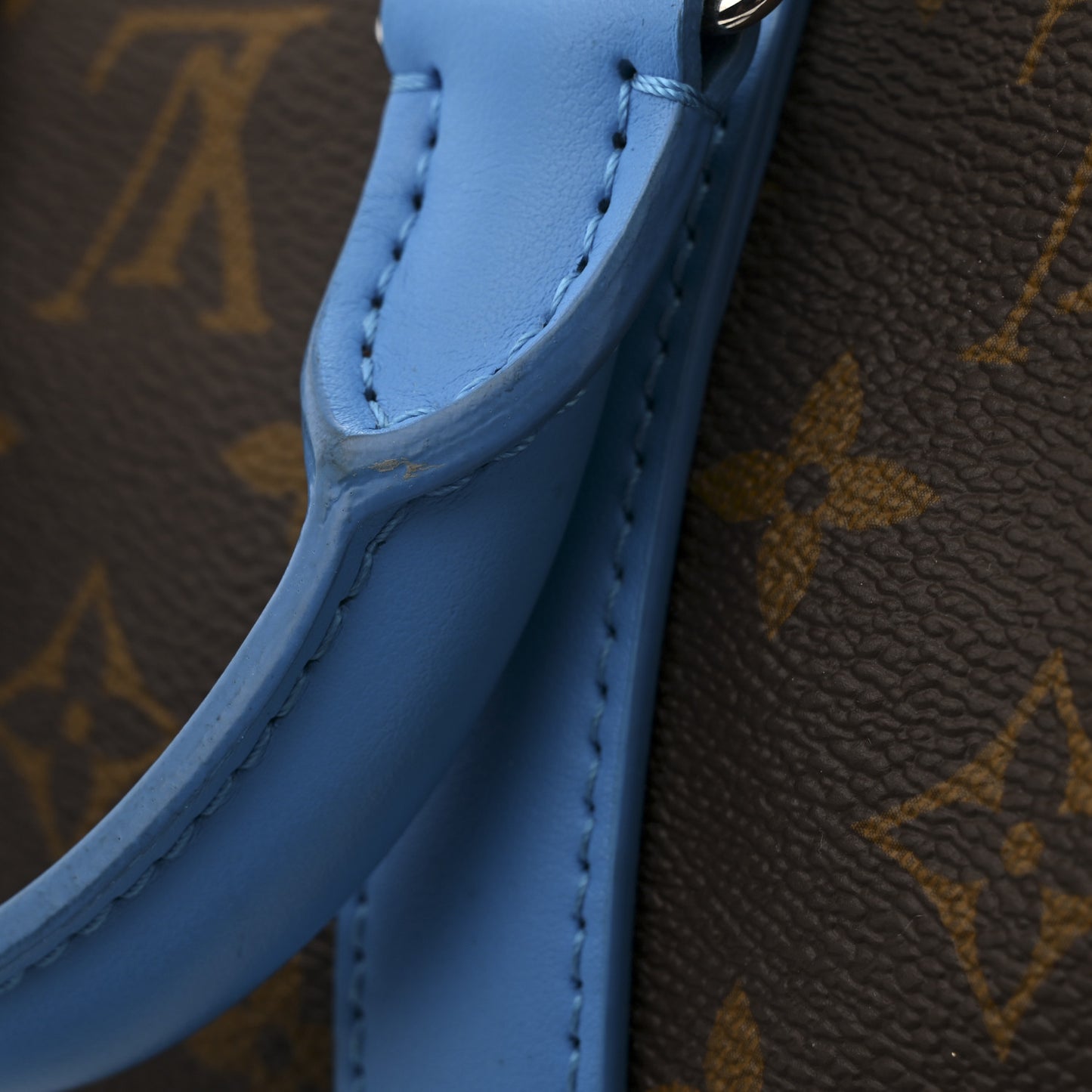 Monogram Macassar LV Colormania Keepall Bandouliere 25 Gaston Blue