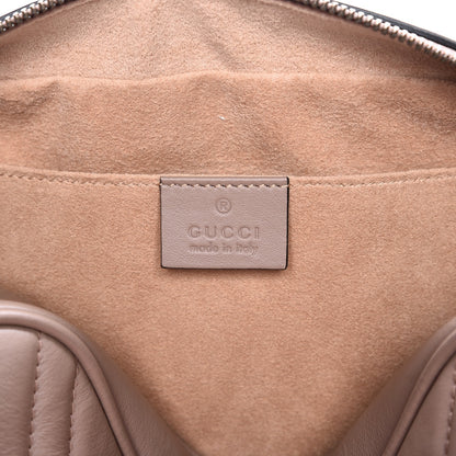 Gucci Calfskin Matelasse Small GG Marmont Chain Shoulder Bag Taupe 6 of 7