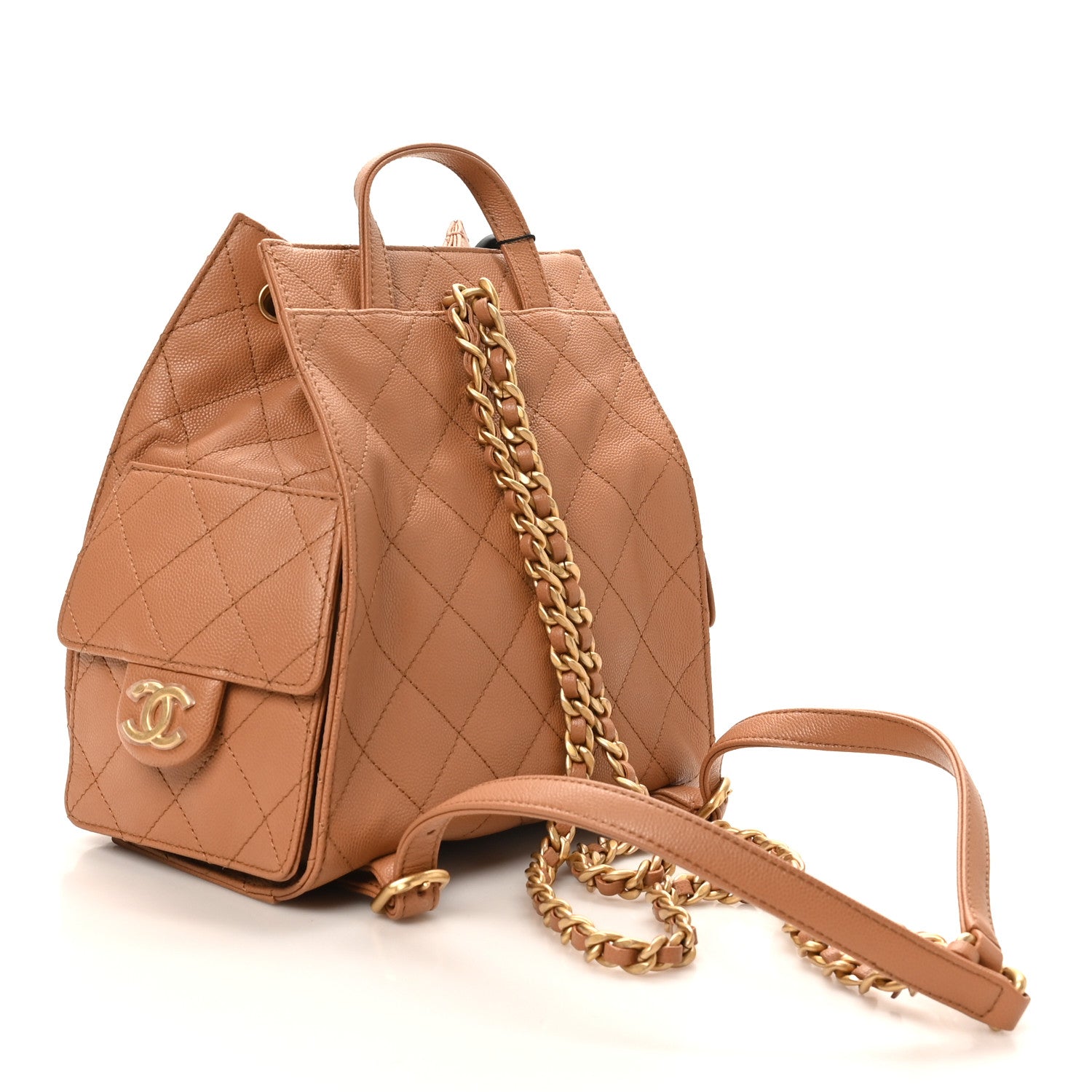 Chanel Caviar Quilted Medium Chanel 25 Backpack Brown 3 of 11
