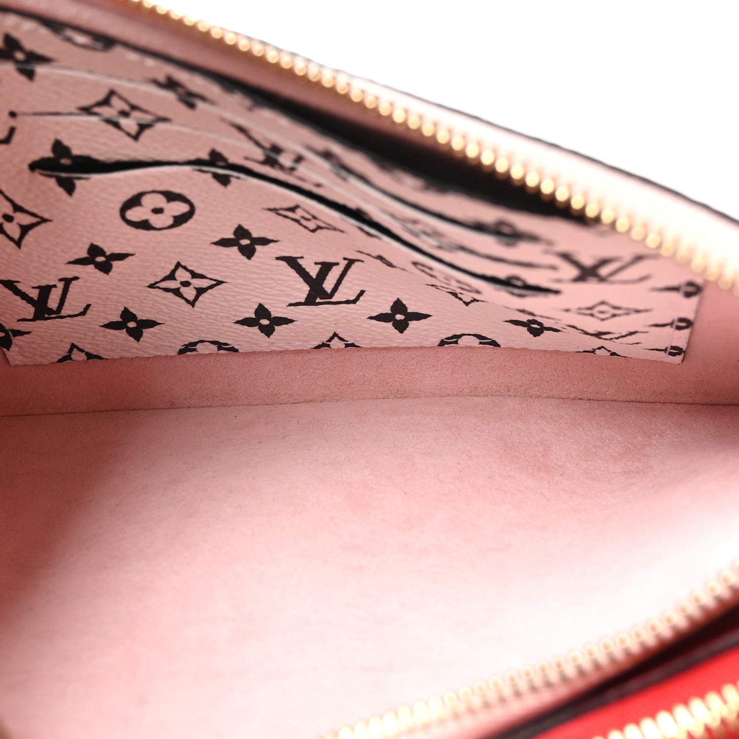 Louis Vuitton Monogram Giant Double Zip Pochette Rouge 6 of 11