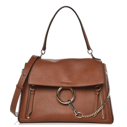 Chloe Calfskin Medium Faye Day Shoulder Bag Tan 1 of 8