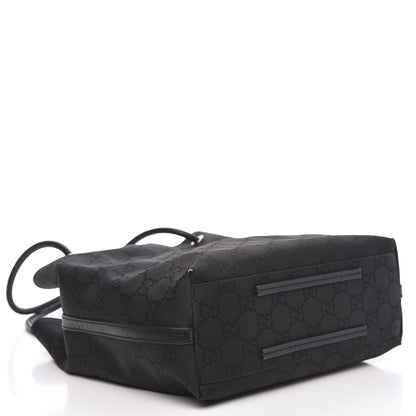 Gucci Canvas Monogram Gifford Shopping Tote Black 4 of 12