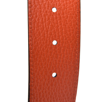 Gucci Calfskin 1973 Reversible Belt 90 36 Orange Black 7 of 7