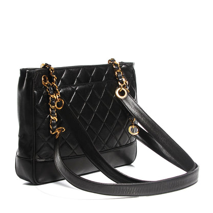 Chanel Lambskin Quilted Shoulder Bag Black 3 of 9