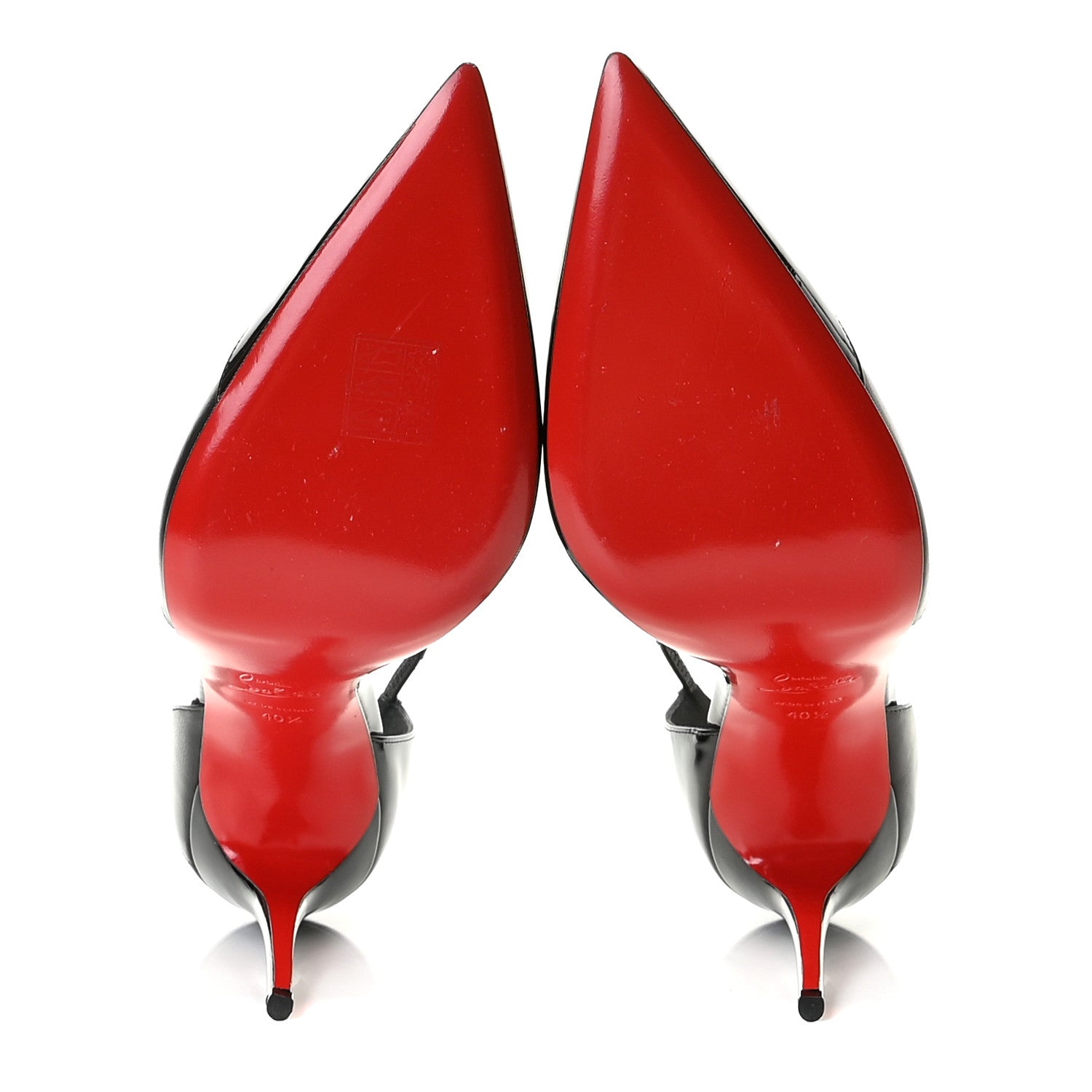 Christian Louboutin Patent Shiny Nappa Crissos Pumps 40.5 Black 7 of 10