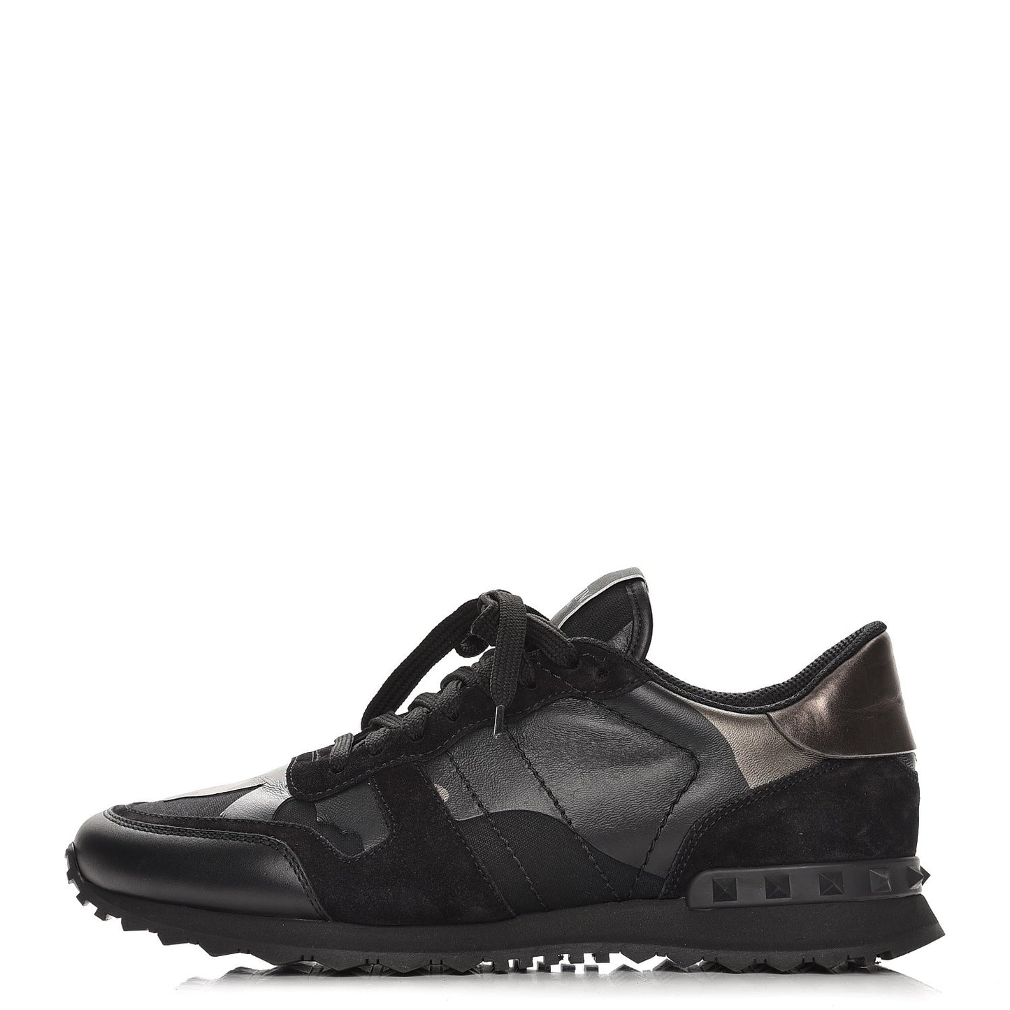 Nappa Suede Camouflage Mens Rockrunner Sneakers 42 Black Dark Rutenio