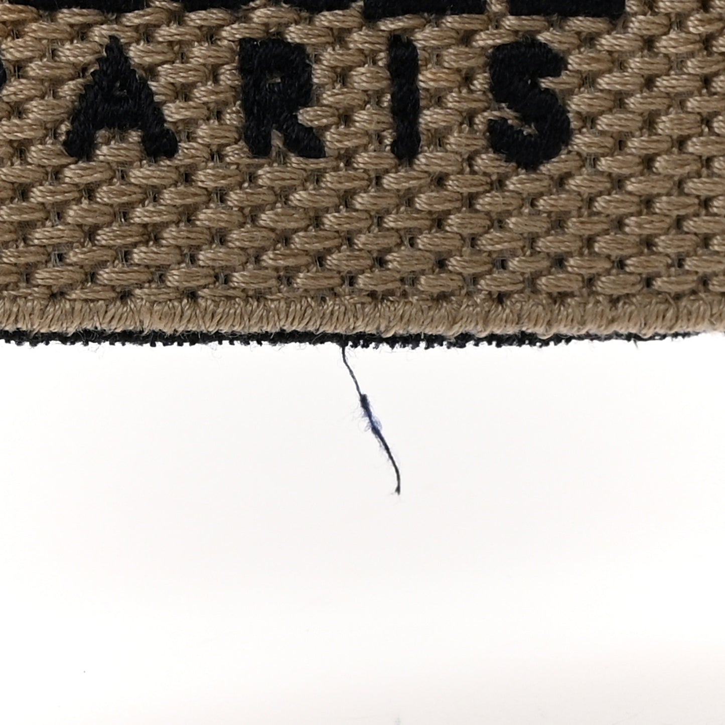 Canvas Embroidered Shoulder Strap Blue