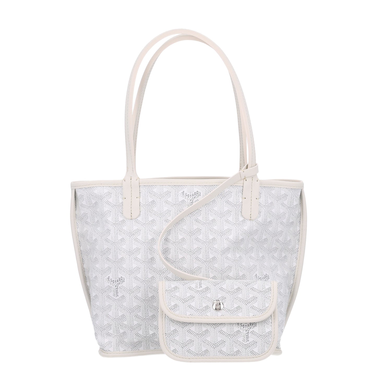 Goyardine Reversible Mini Anjou White