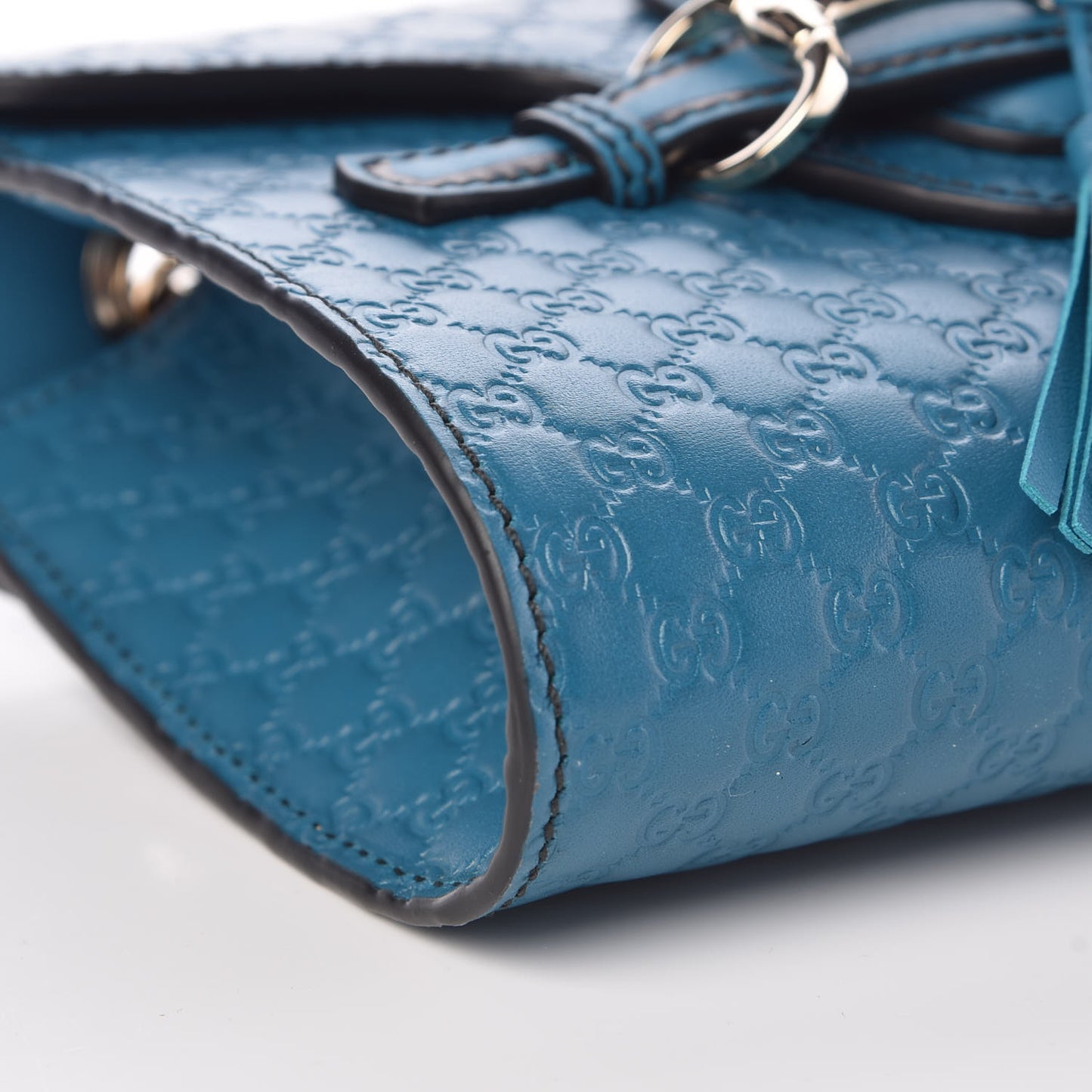 Microguccissima Mini Emily Shoulder Bag Deep Cobalt