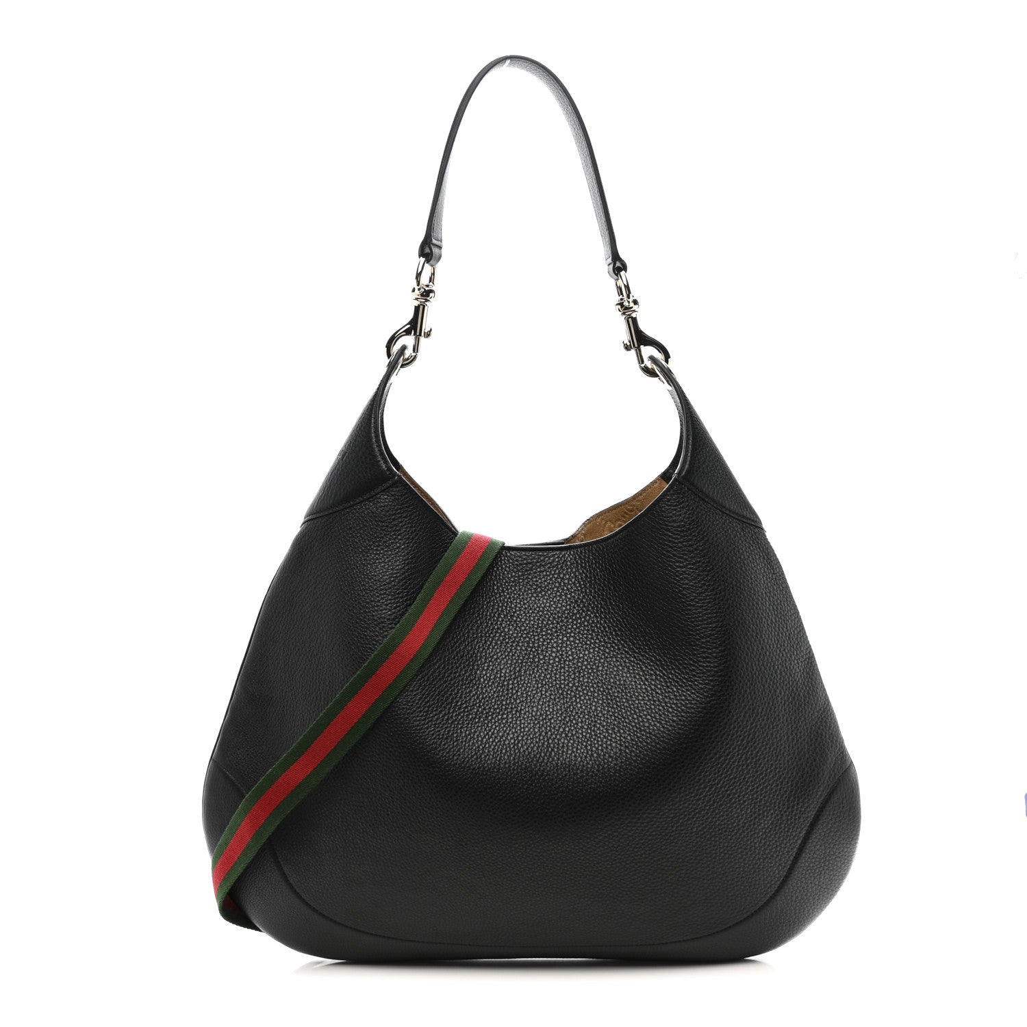 Gucci Soft Grained Calfskin Maxi B Hobo Black 1 of 11