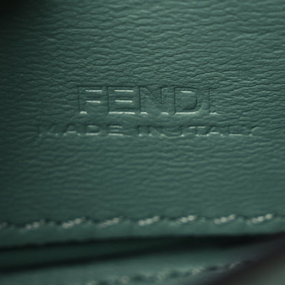 Fendi Nappa Matisse FF Embossed Nano Maxi Buckle Baguette Charm Menta 5 of 11