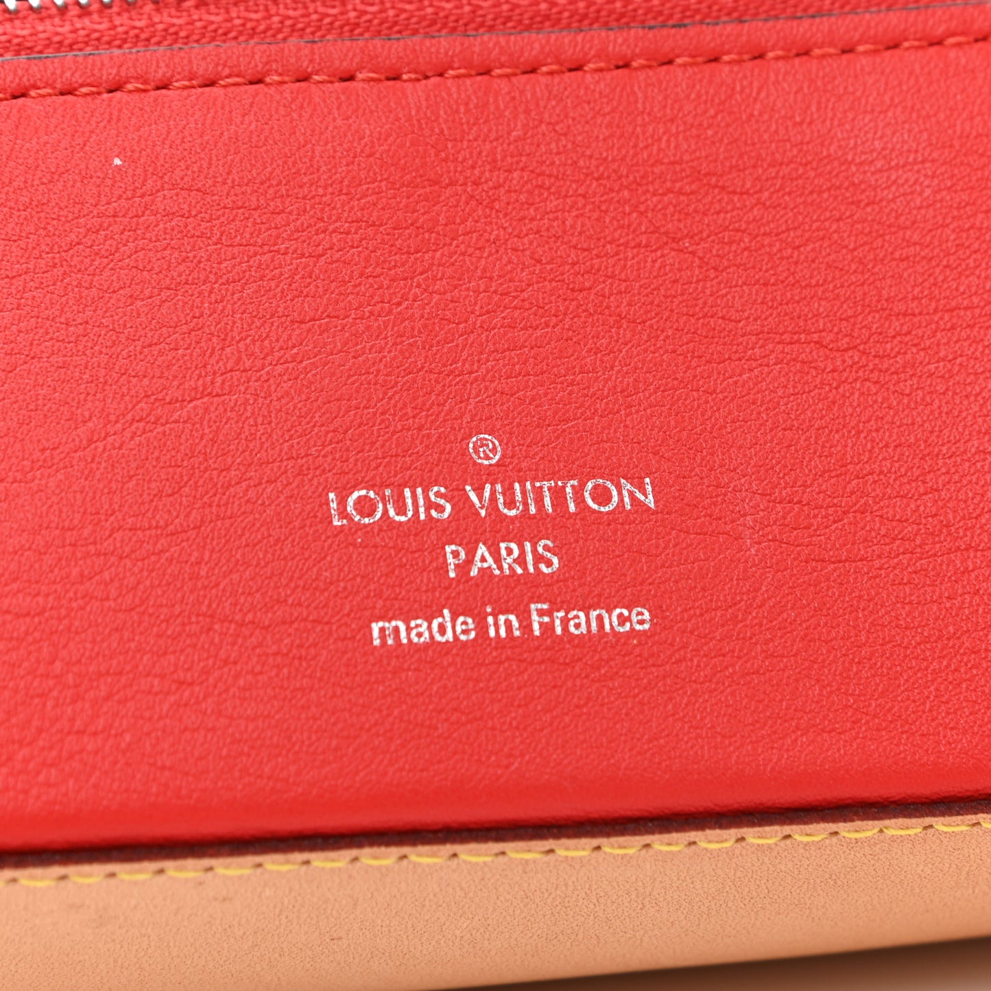 Monogram Elizabeth Pencil Pouch Red