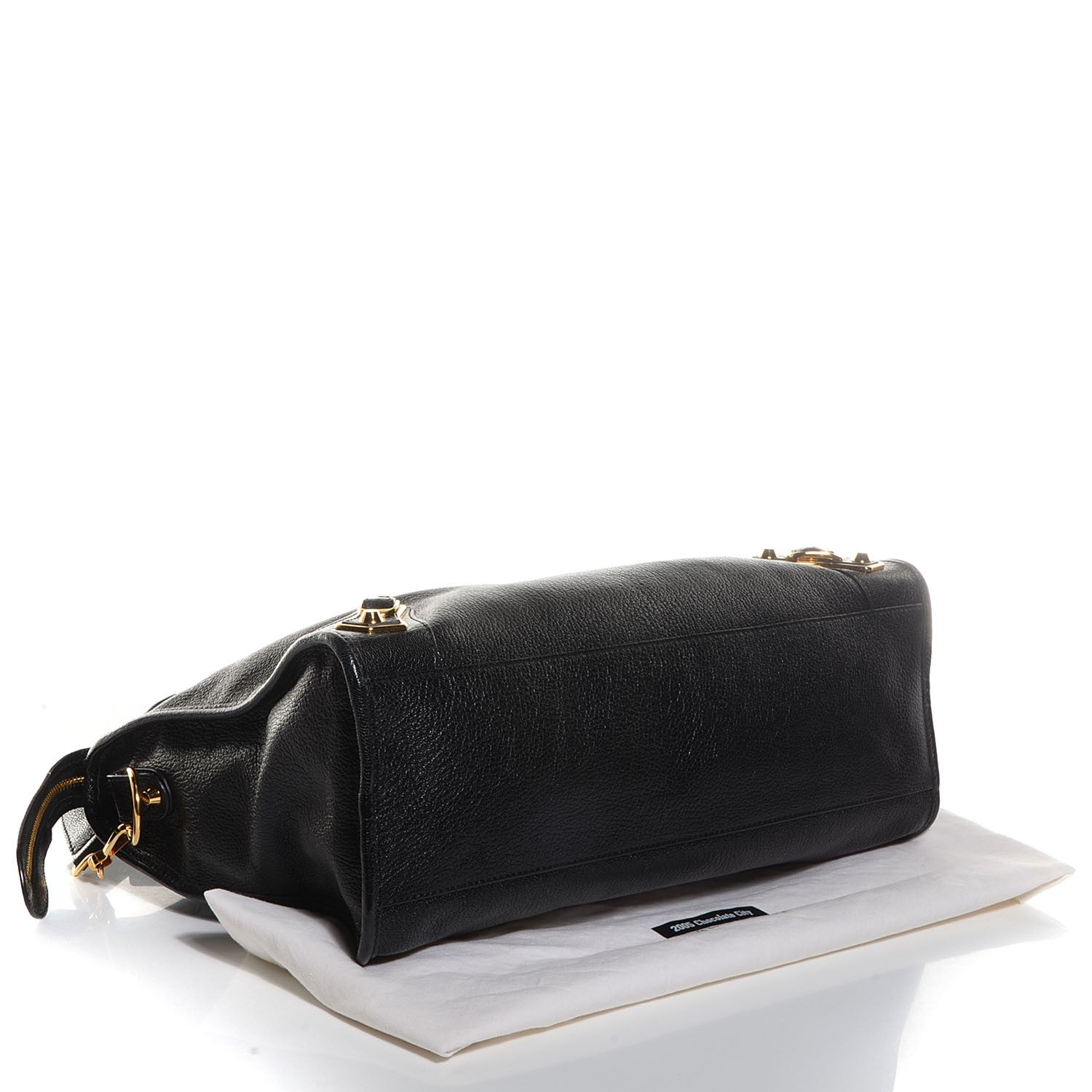 Balenciaga Chevre Gold Metallic Edge Hardware City Black 4 of 12