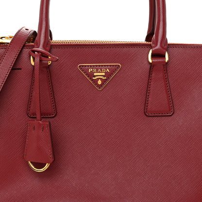 Prada Saffiano Small Galleria Double Zip Tote Cerise 8 of 11