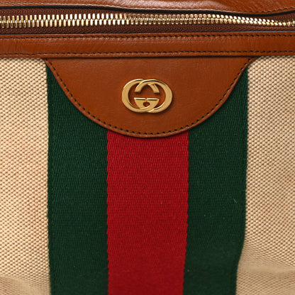 Gucci Vintage Canvas Web Belt Bag Sand Cuir 8 of 10