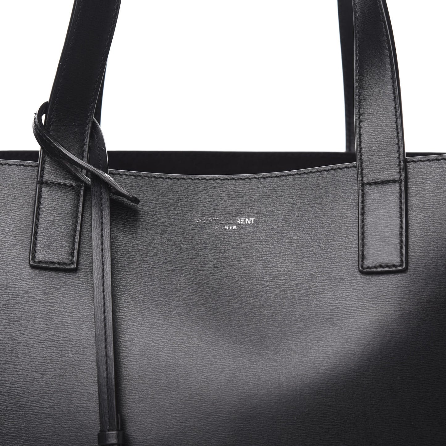 Calfskin Medium Shopping Tote Black