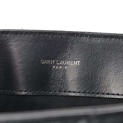 Saint Laurent Calfskin Y Quilted Monogram Medium Loulou Chain Satchel Black 6 of 12
