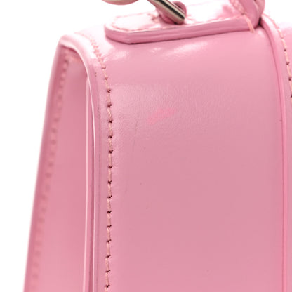 Balenciaga Shiny Box Calfskin Tonal B Hourglass Top Handle Bag XS Candy Pink 17 of 17