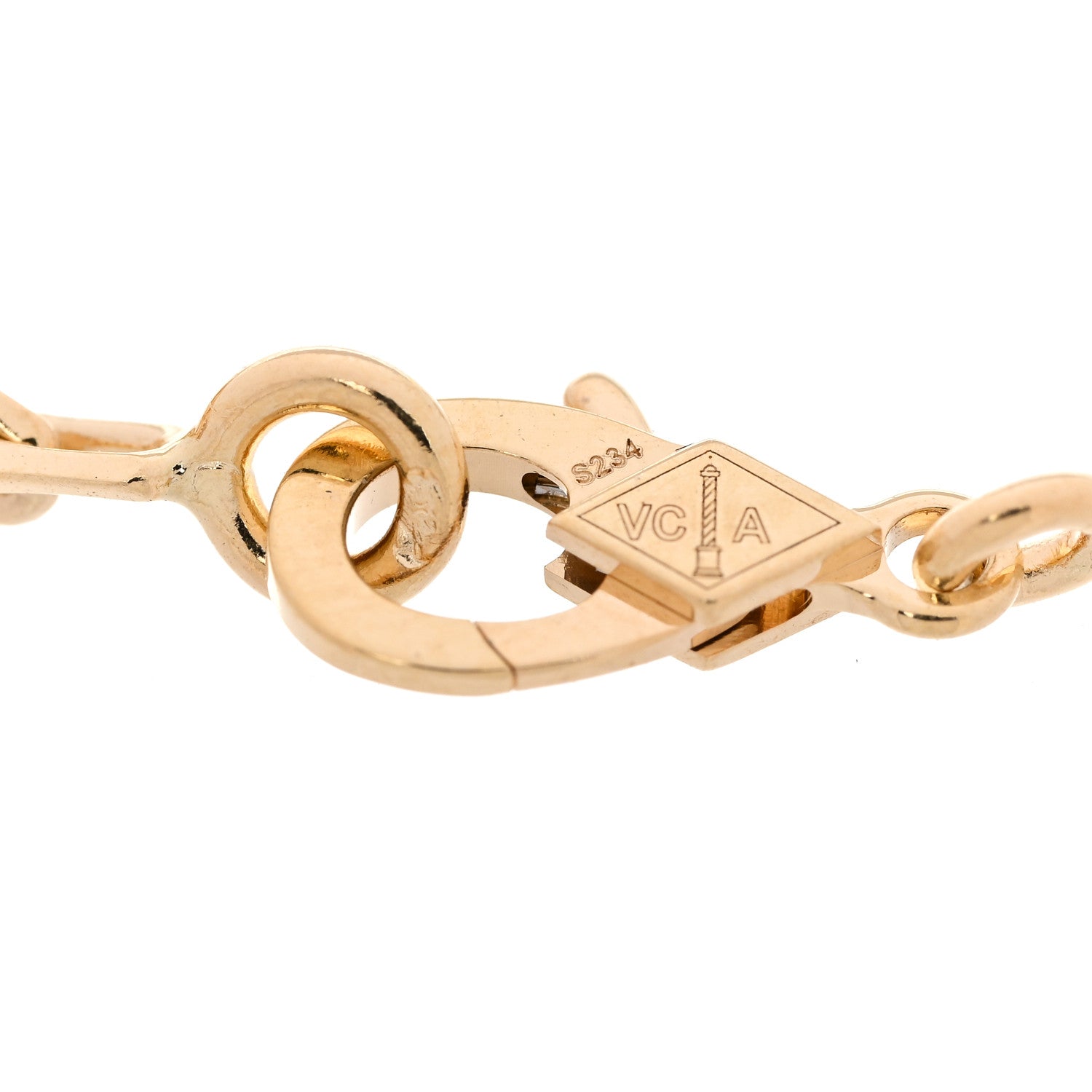 Van Cleef & Arpels 18K Yellow Gold Carnelian 5 Motifs Vintage Alhambra Bracelet 3 of 5