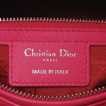 Christian Dior Lambskin Cannage Medium Lady Dior Hot Pink 7 of 8