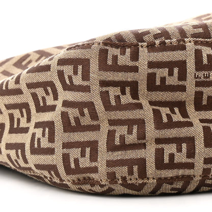 Fendi Zucchino Small Hobo Mogano Panna Testa 8 of 19