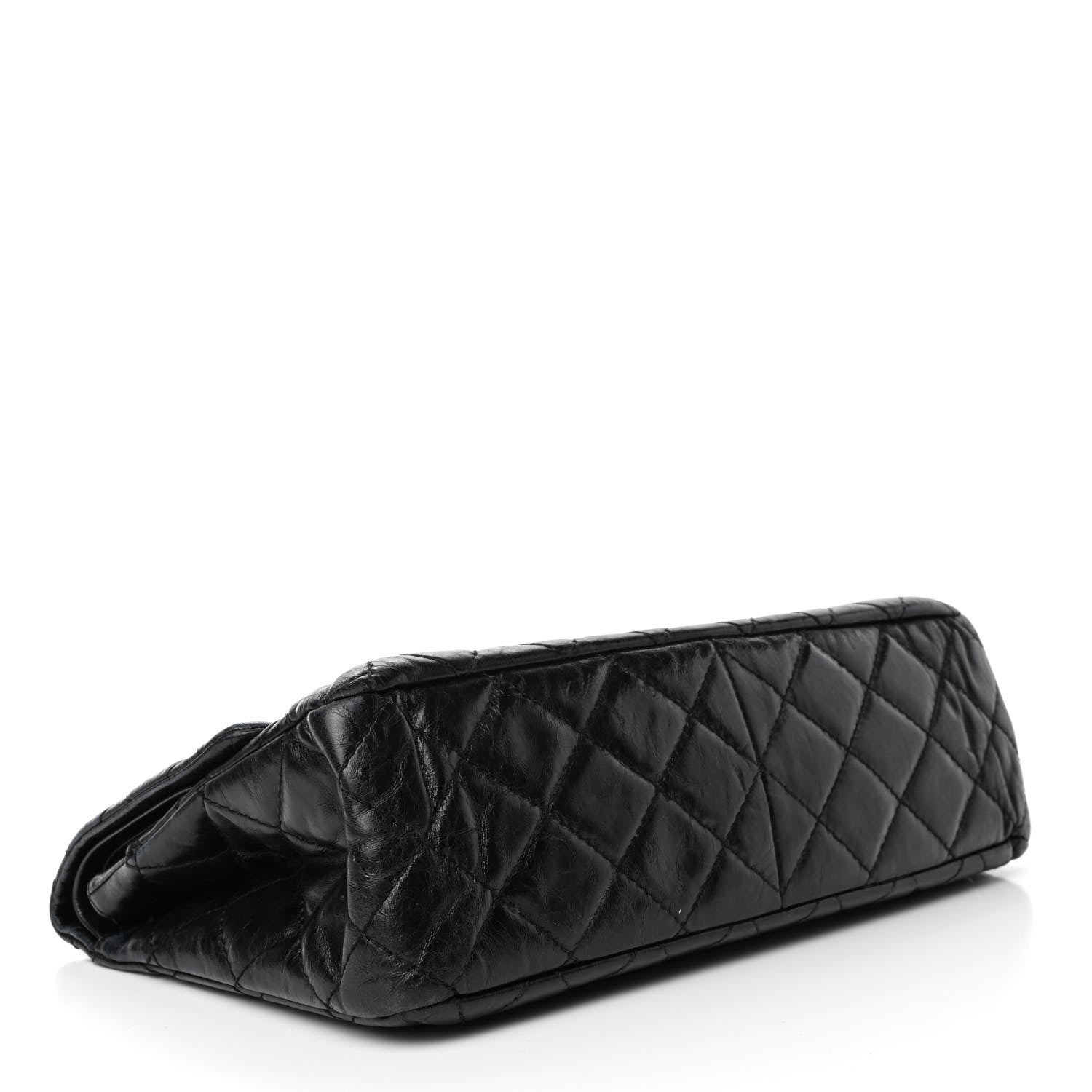 Chanel Glazed Aged Calfskin Quilted 2.55 Reissue 227 Flap Black 3 of 5