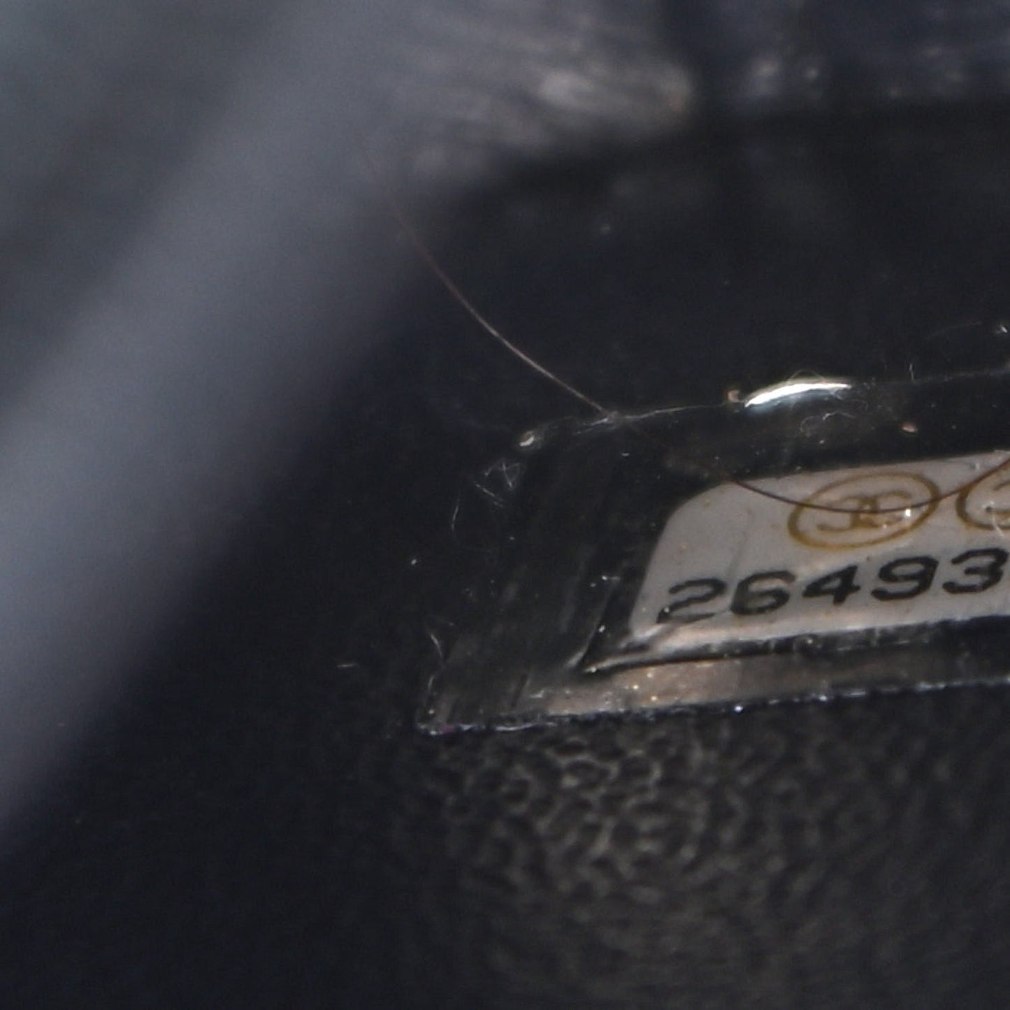 Iridescent Caviar Quilted Medium CC Filigree Vanity Case Dark Turquoise