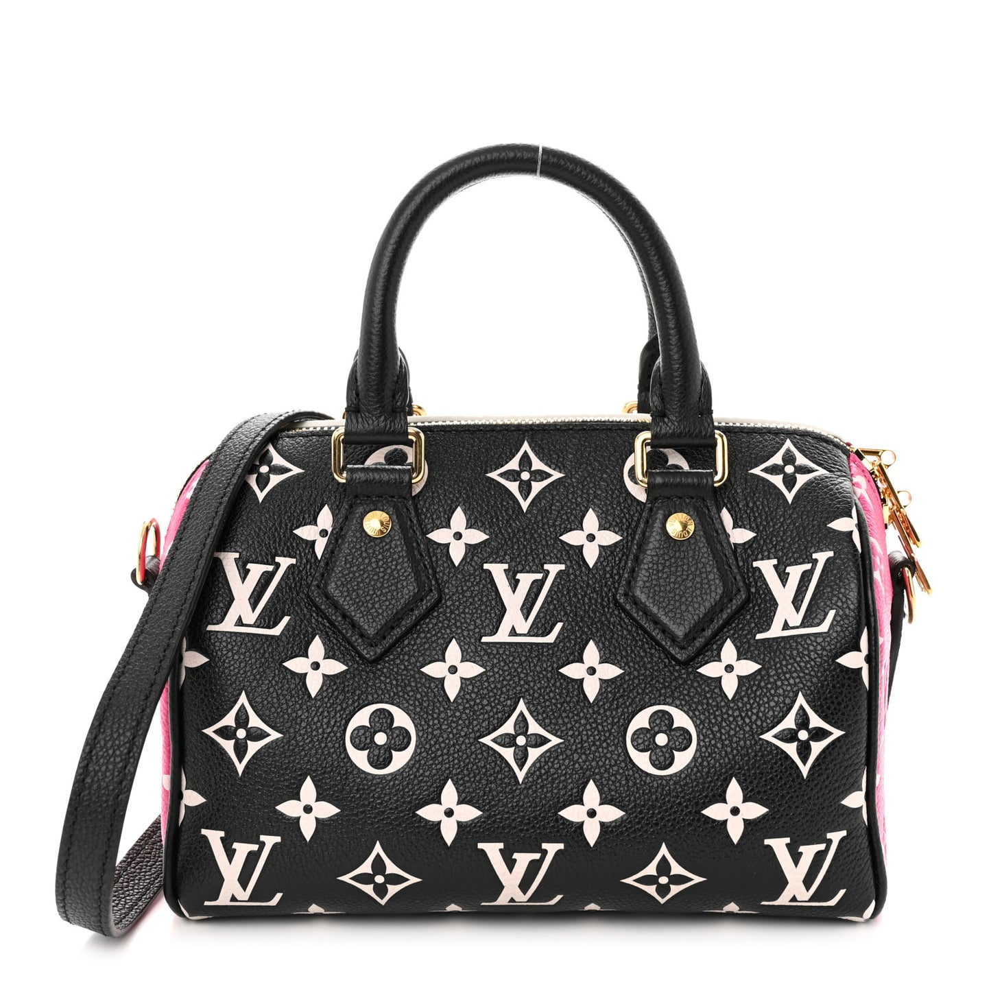 Empreinte Monogram Spring in the City Speedy Bandouliere 20 Black White Pink