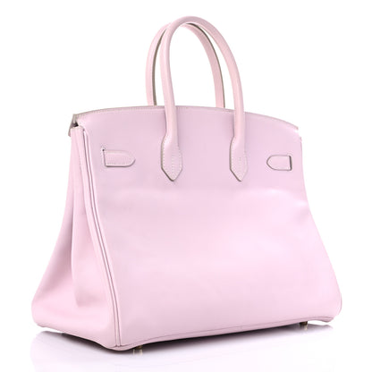 Hermes Swift Birkin 35 Rose Dragee 2 of 14