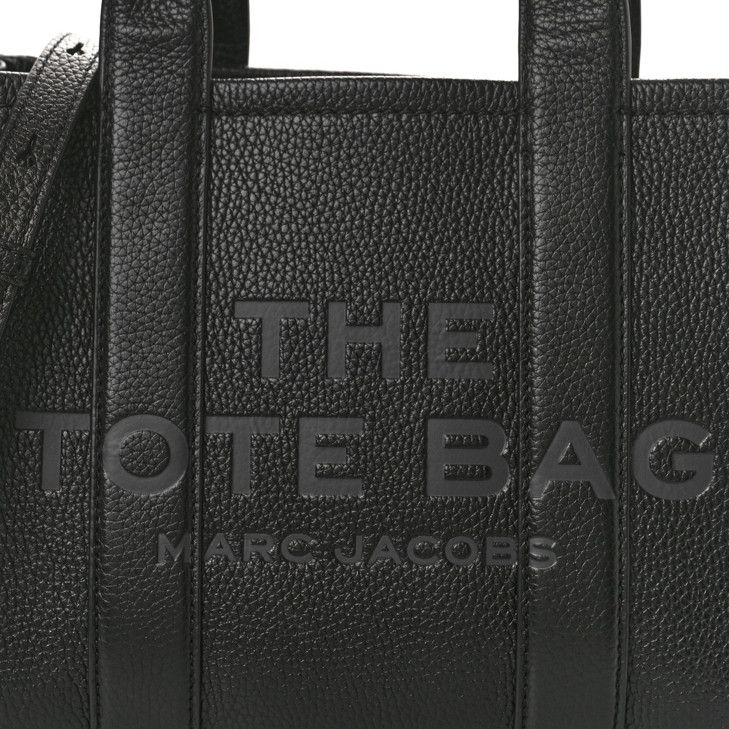 Marc Jacobs Grained Calfskin Small The Tote Bag Black 7 of 13
