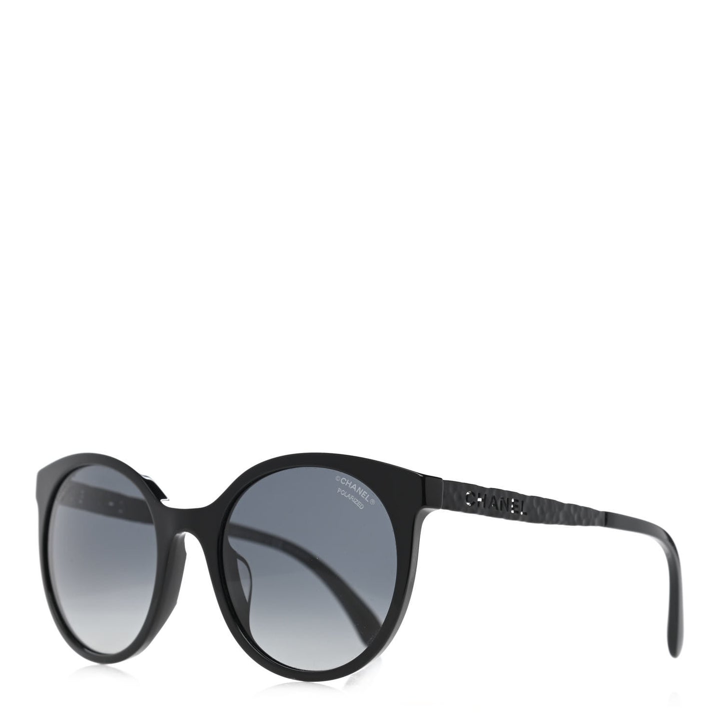 Acetate Metal Polarized Pantos Sunglasses 5440-A Black