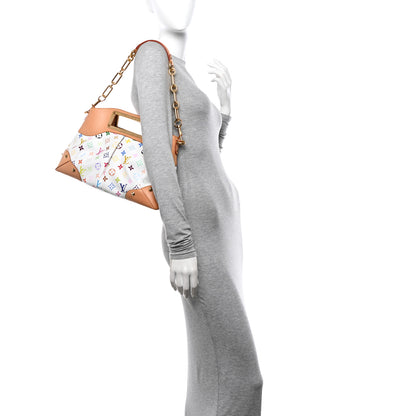 Louis Vuitton Monogram Multicolor Judy MM White 2 of 9
