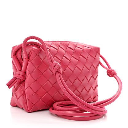 Bottega Veneta Nappa Intrecciato Mini Loop Camera Bag Cranberry 3 of 9