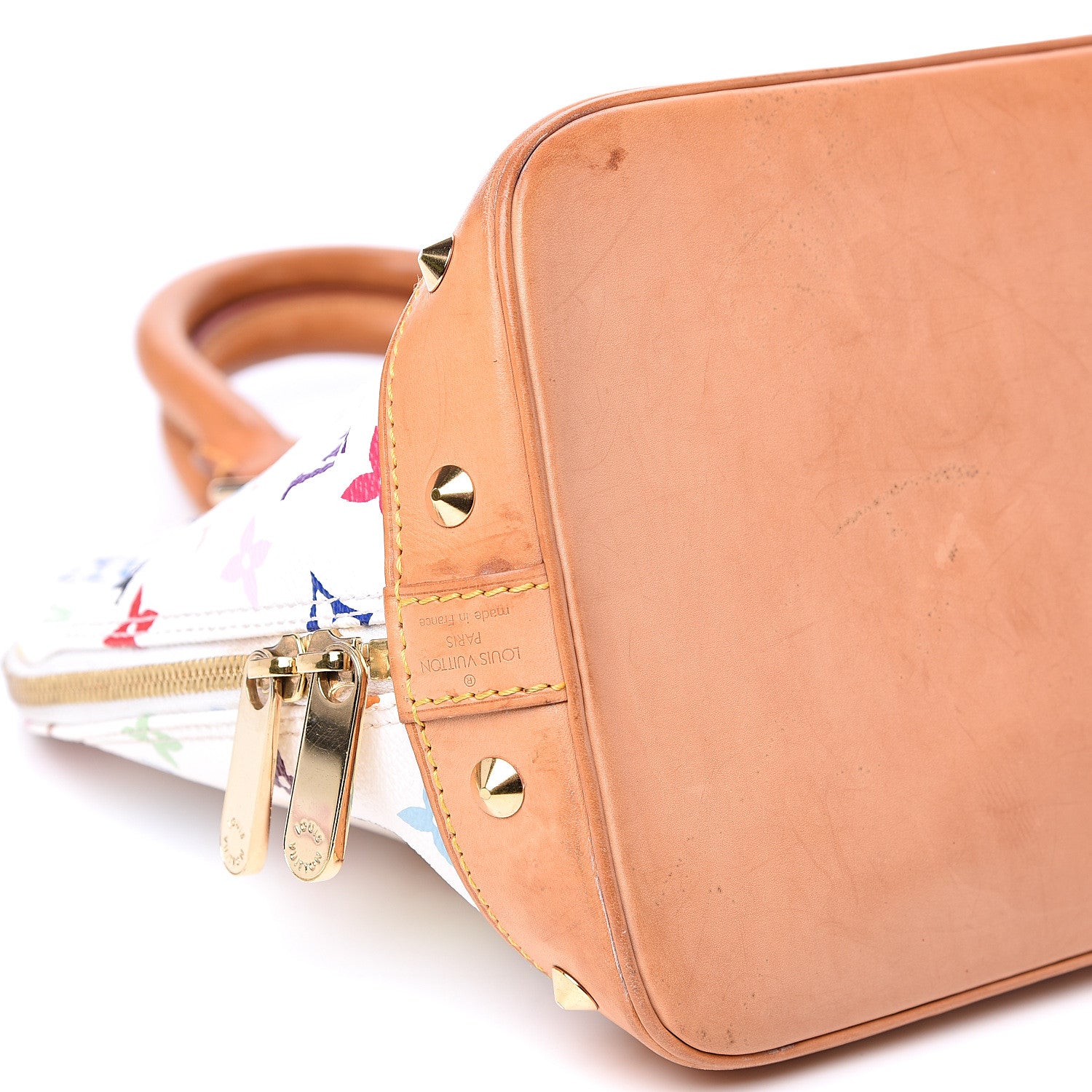 Louis Vuitton Monogram Multicolor Alma White 8 of 15