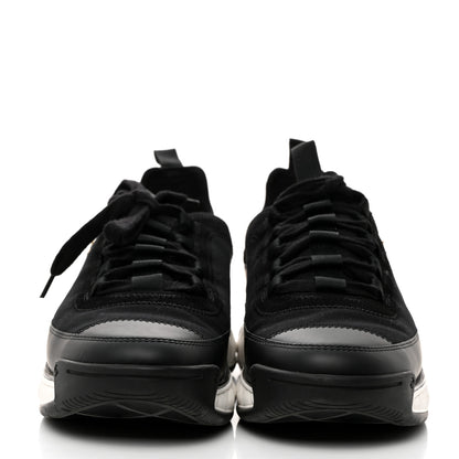 Chanel Velvet Calfskin Mixed Fibers CC Sneakers 42 Black 2 of 9