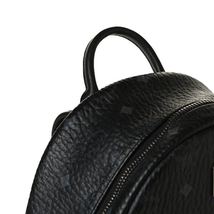 MCM Visetos Small Side Stud Stark Backpack Black 14 of 14