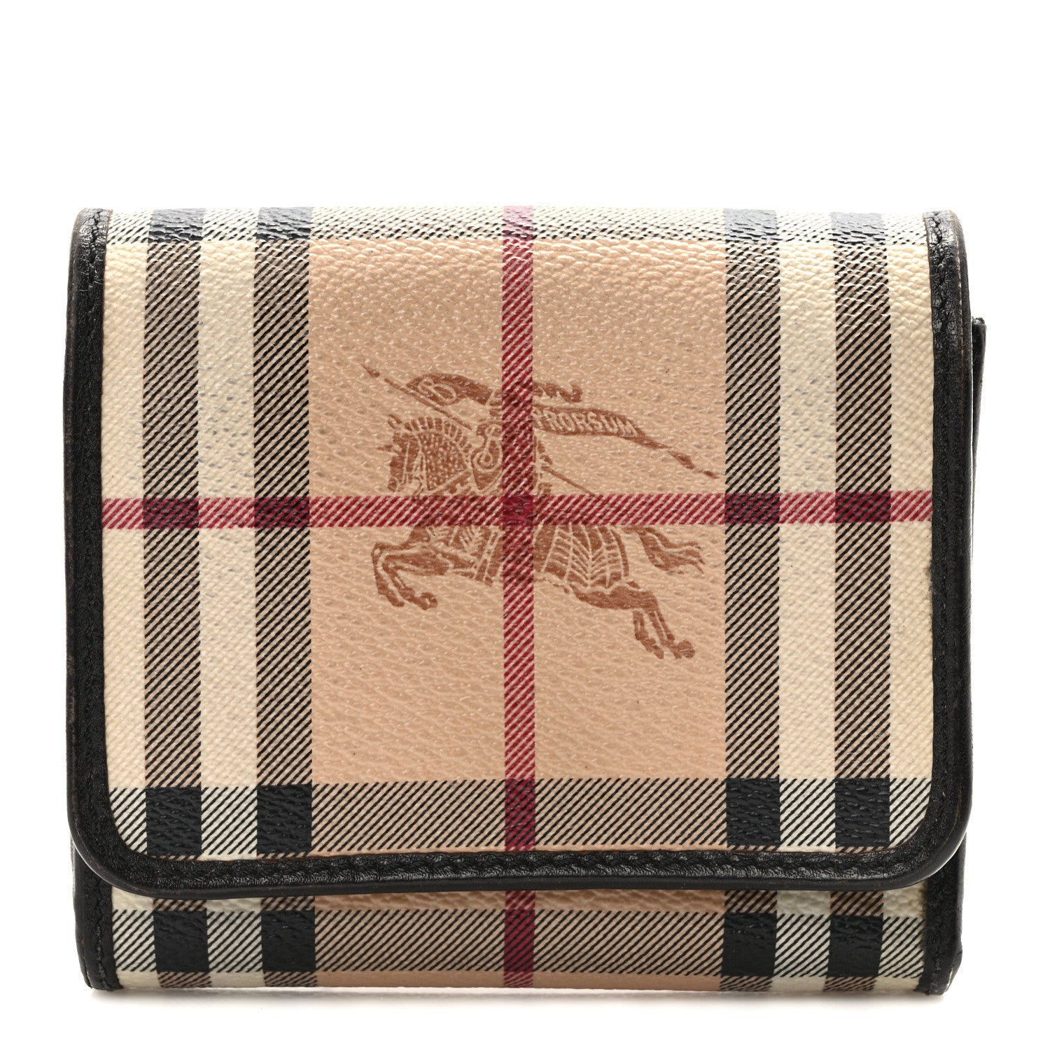 Burberry Haymarket Check Medium Bellfield ID Wallet Chocolate 1 of 10