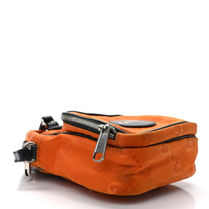 Gucci Econyl Nylon Monogram Off The Grid Shoulder Bag Carrot Orange Black 3 of 14