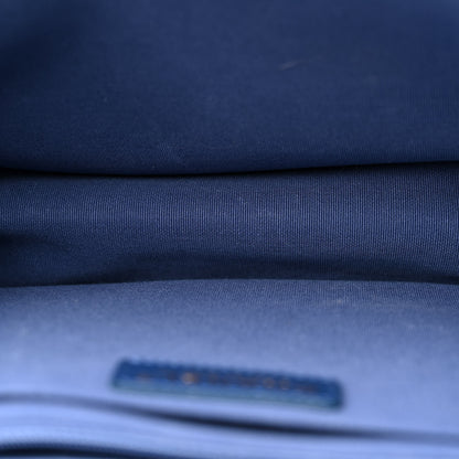 Chanel Denim Quilted Double You Backpack Blue Golden 5 of 12