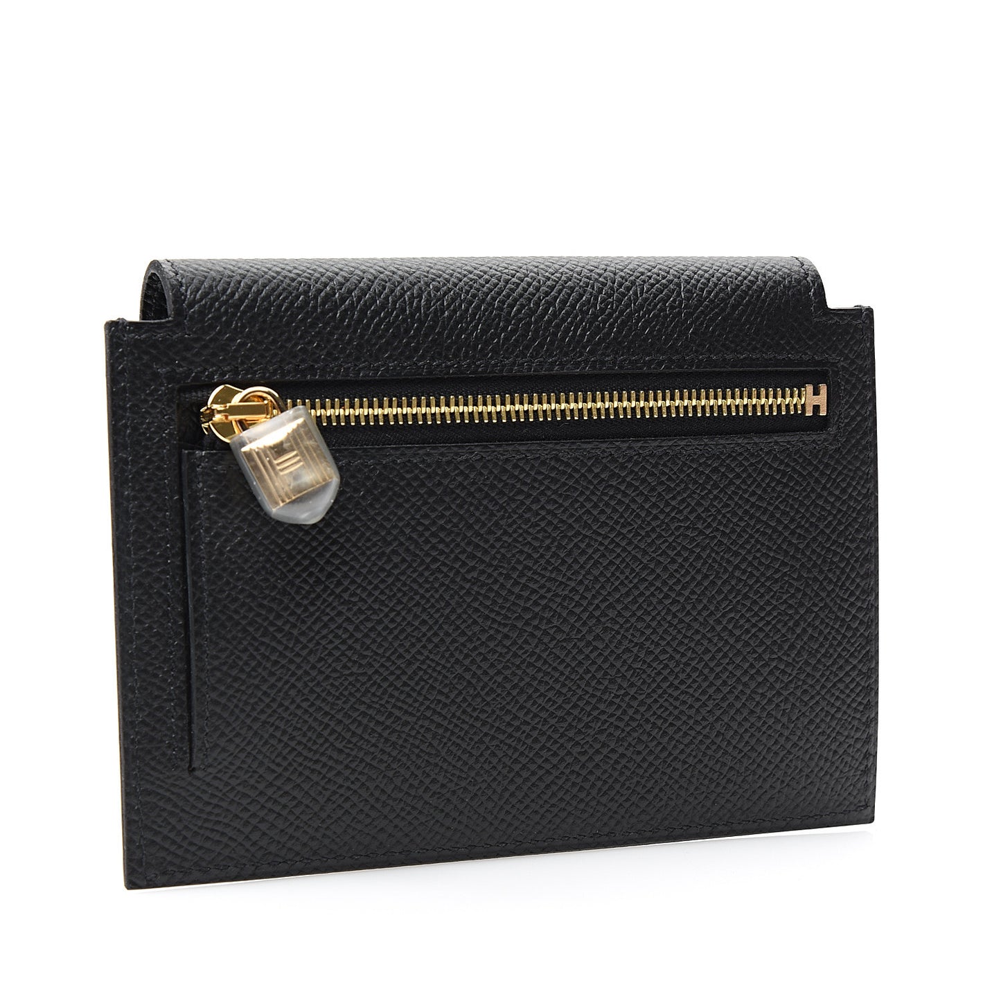 Epsom Kelly Pocket Compact Wallet Black